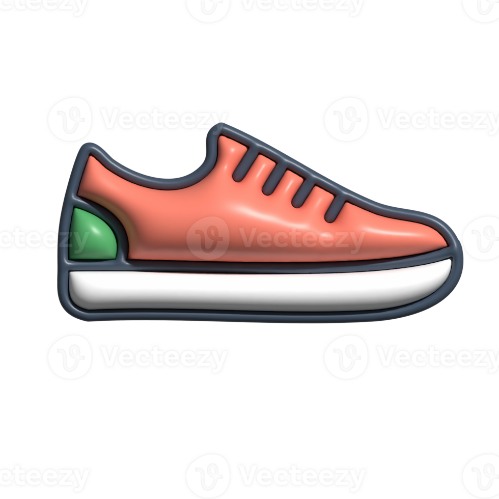 3D Sneaker Icon Modern Sports Shoe Symbol png