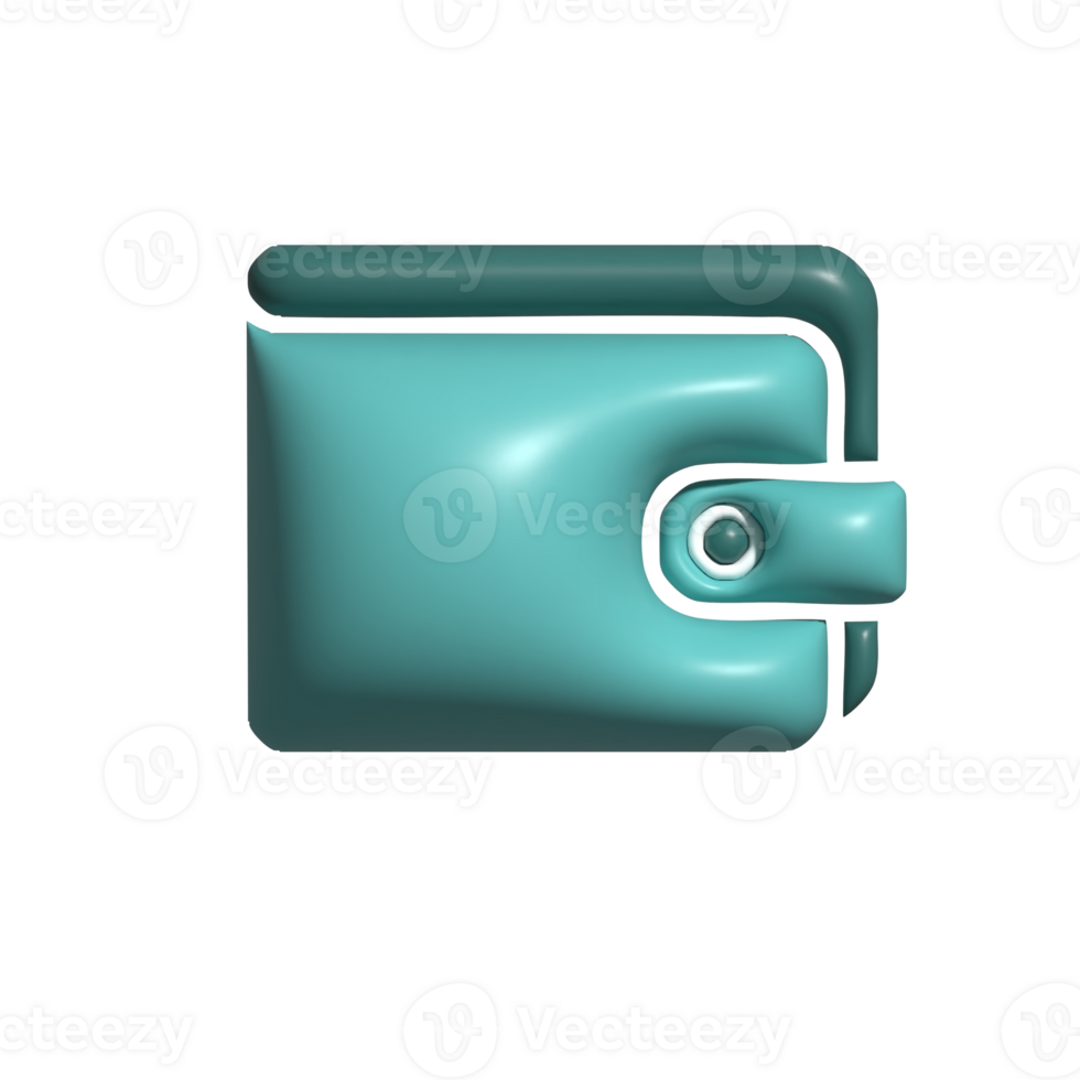 3D Wallet Icon Digital Finance and Money Symbol png