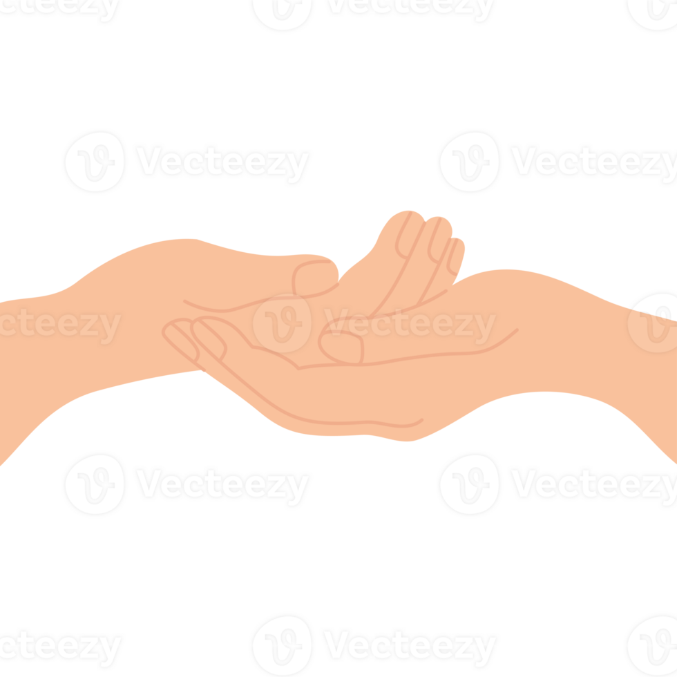 Two Hands with Palms Gesture png
