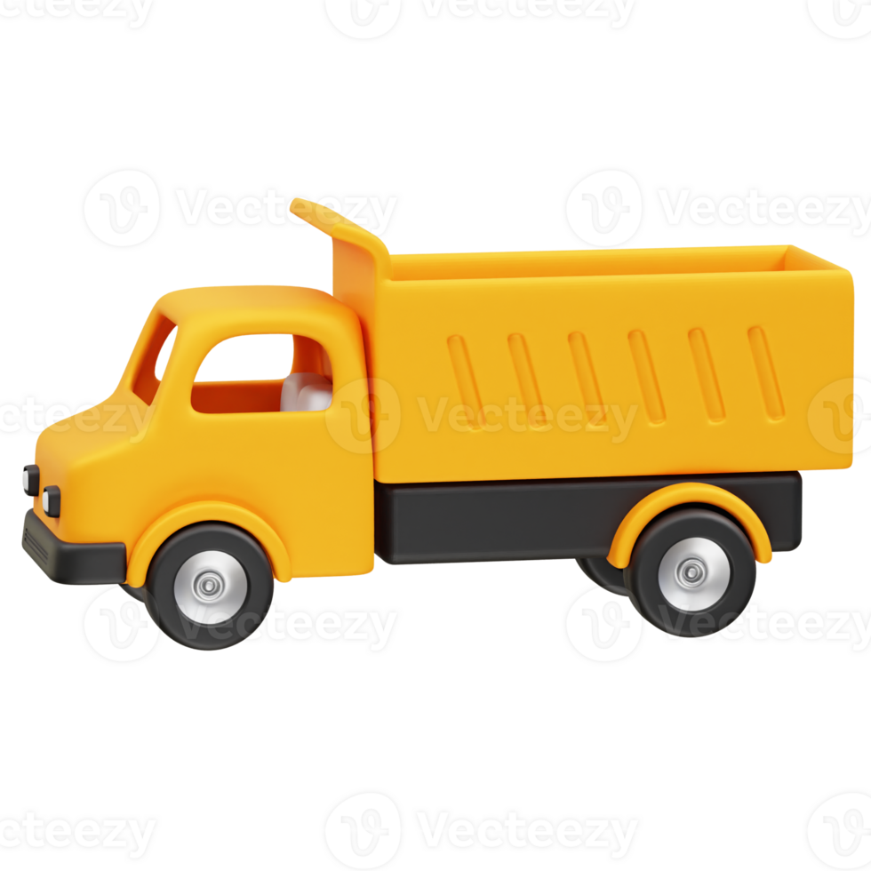 Dump Truck icon 3d rendering illustration png