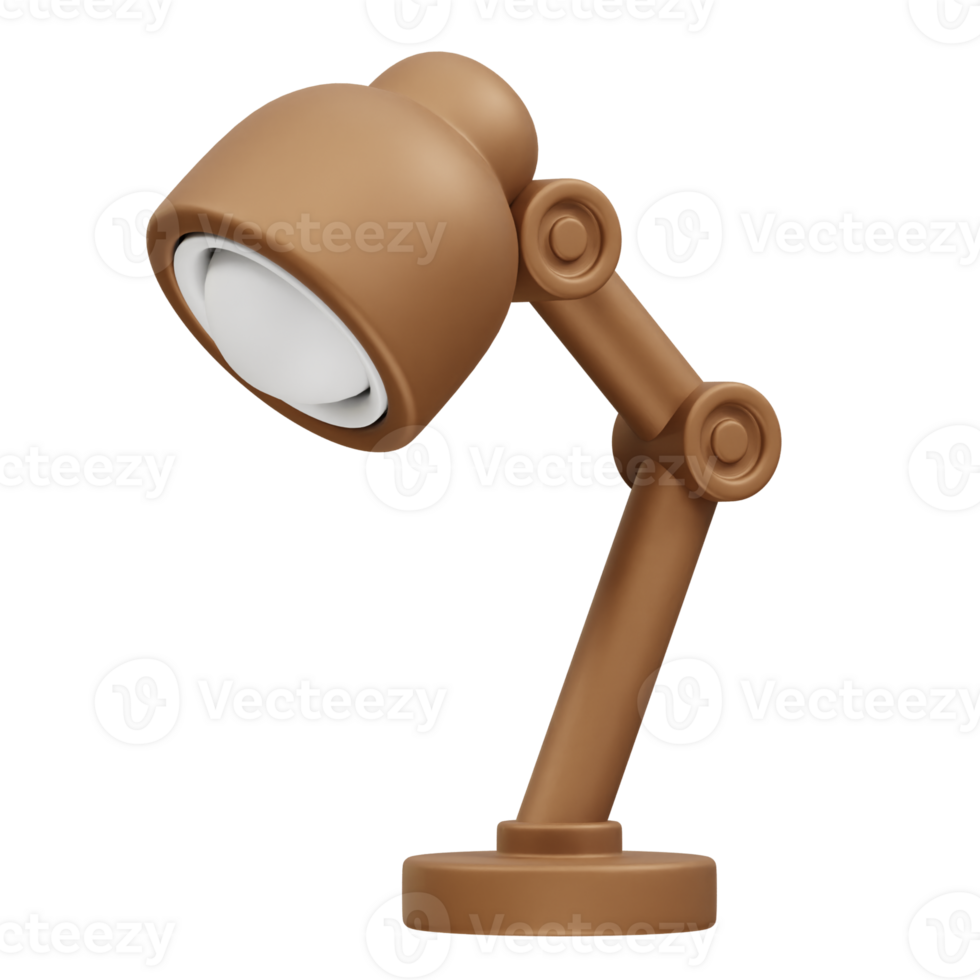 Desk Lamp icon 3d render. Table lamp icon 3d illustration png