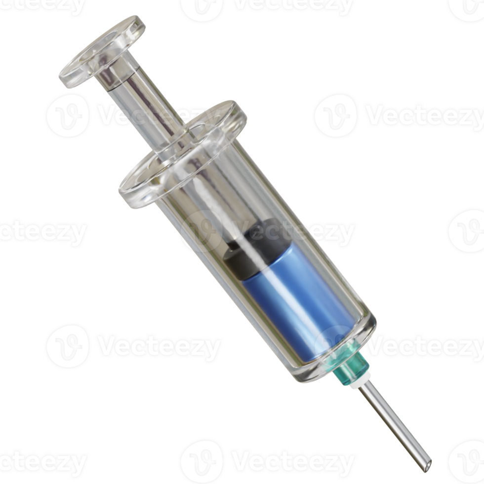 Medical Syringe icon 3d render illustration png