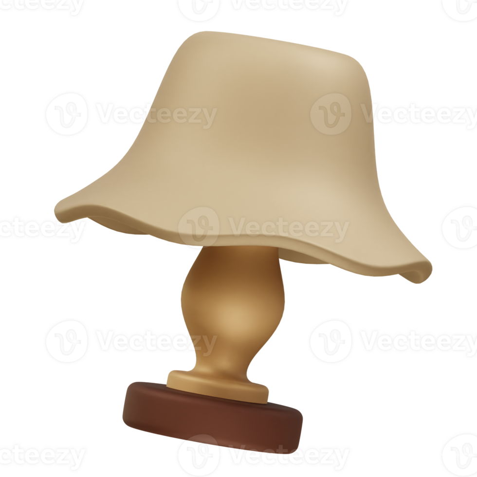 table lamp icon 3d. Table lamp icon 3d rendering illustration png