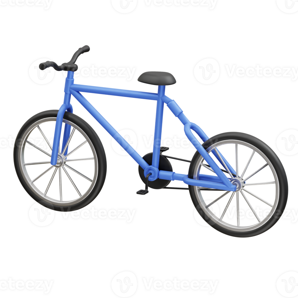 Bicycle icon 3d rendering illustration png