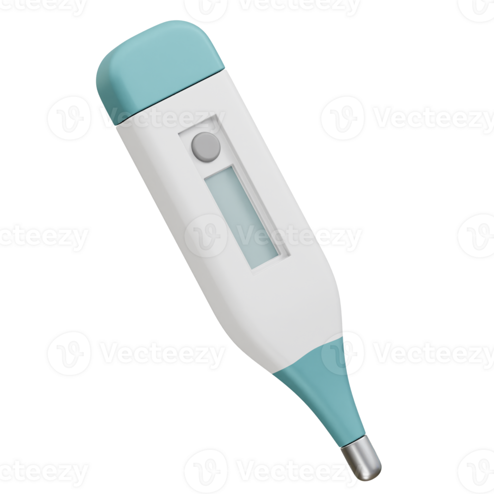 Digital Thermometer icon illustration 3d. medical thermometer render icon illustration 3d png