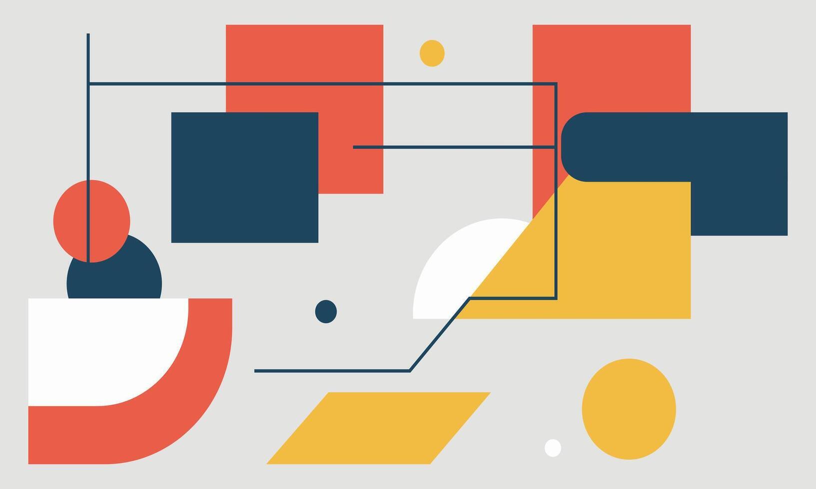A colorful abstract design with geometric shapes vector