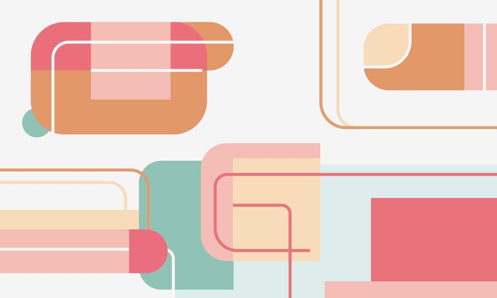A colorful abstract background with squares and lines vector