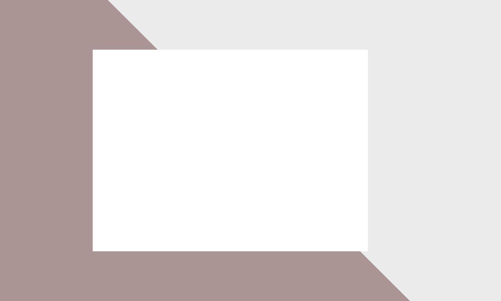 A white square on a brown and white background vector