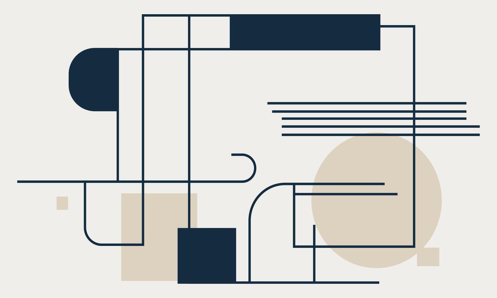A modern abstract design with lines and shapes vector