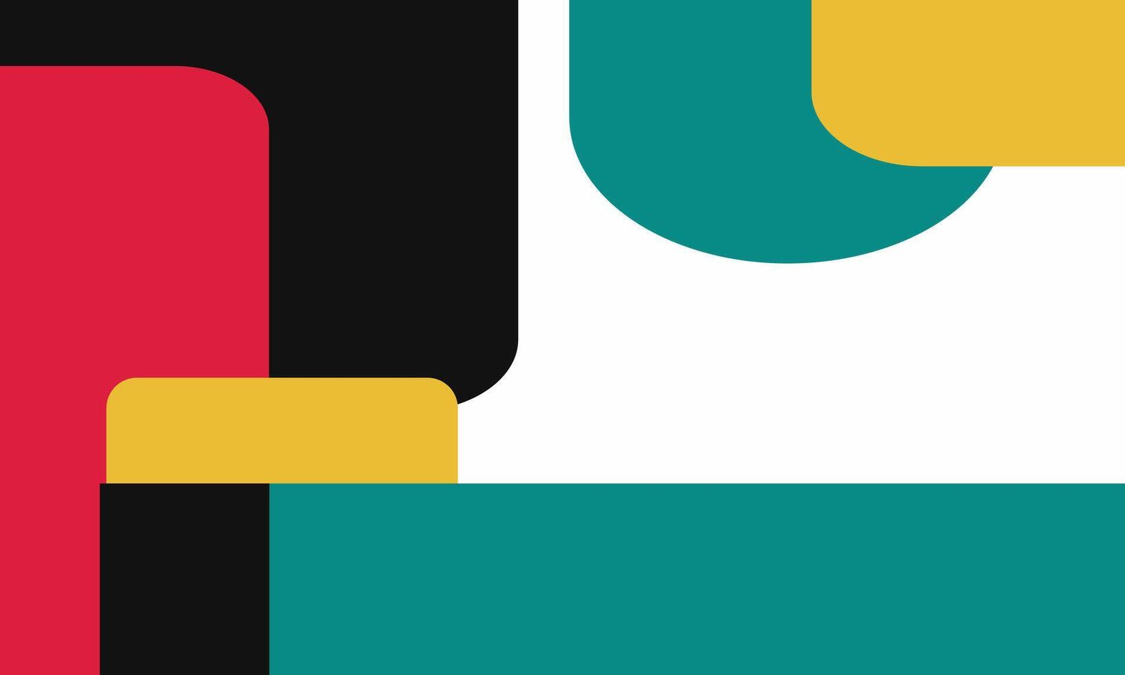 A colorful abstract design with a black, red, yellow and green background vector