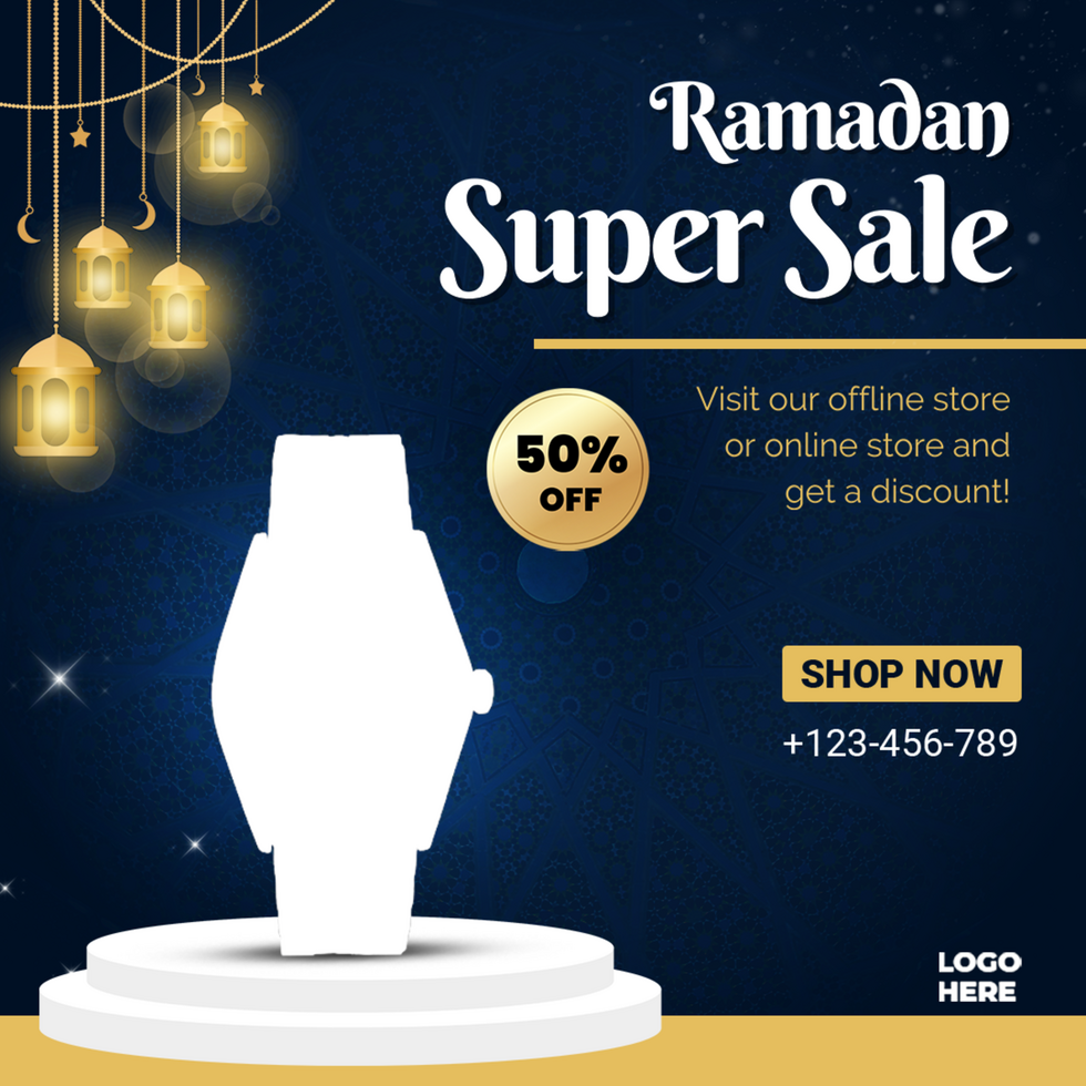 Iftar Party invitation social media social media post template for Ramadan celebration psd
