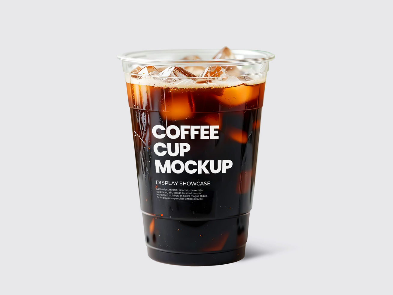 Coffee mockup front view psd