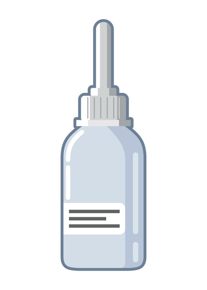 nasal spray bottle icon on white background vector