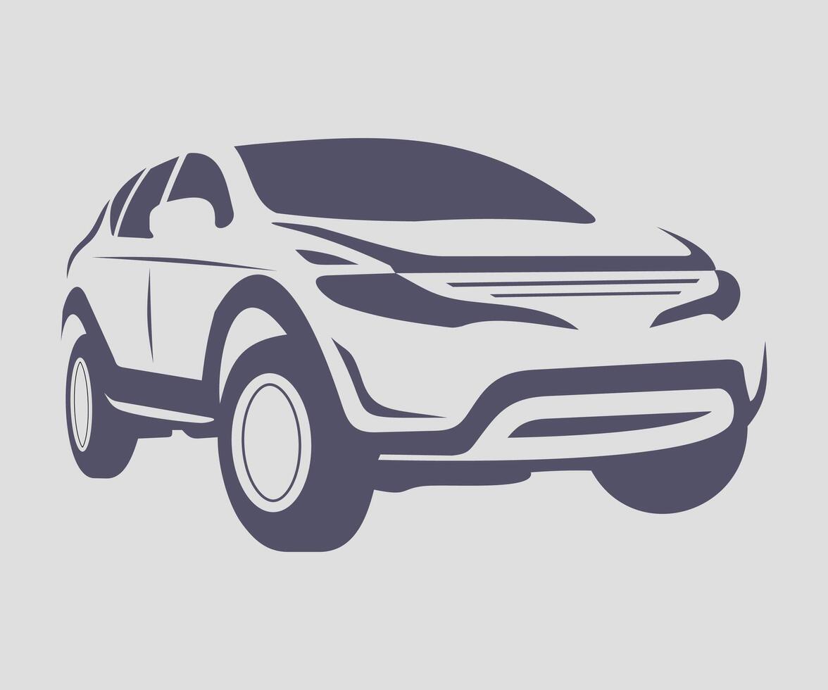 car icon isolated on white background vector