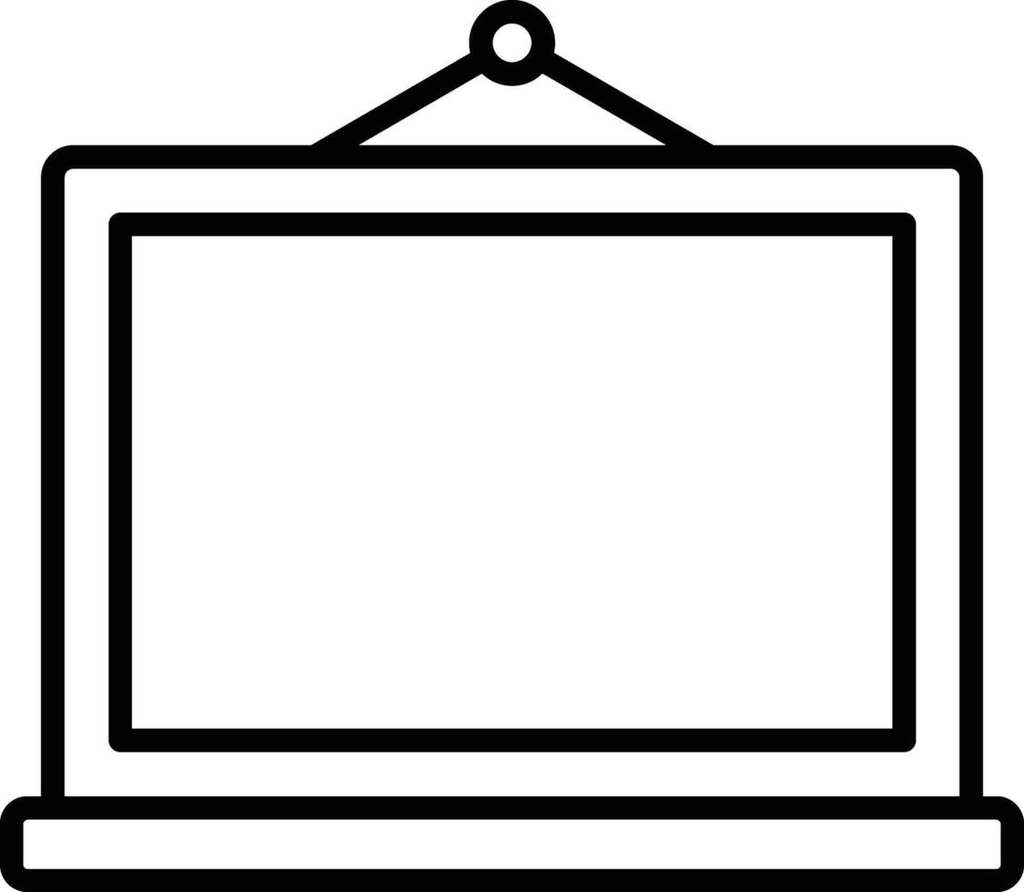 Blackboard Line Icon vector