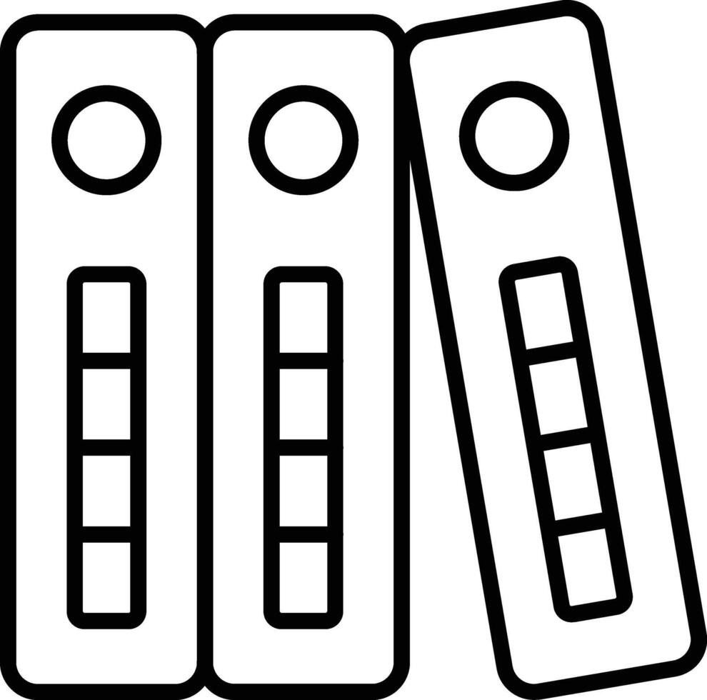 Binders Line Icon vector