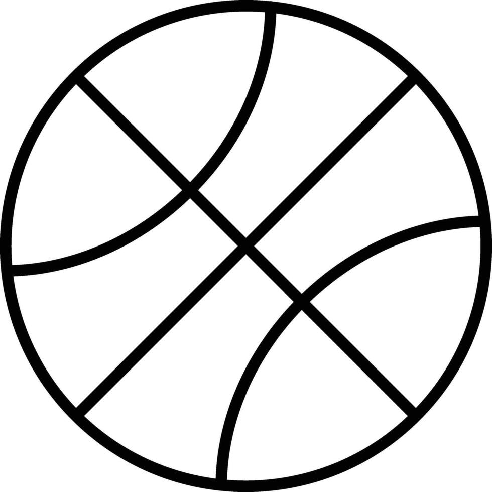 Basketball Line Icon vector