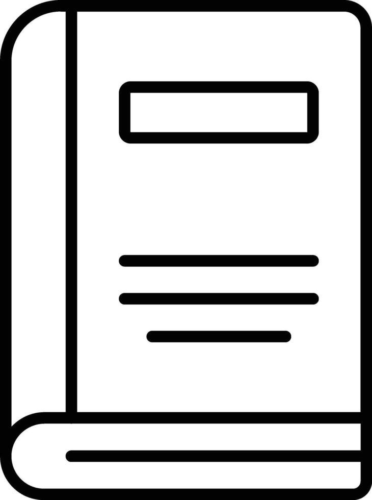 Book Line Icon vector