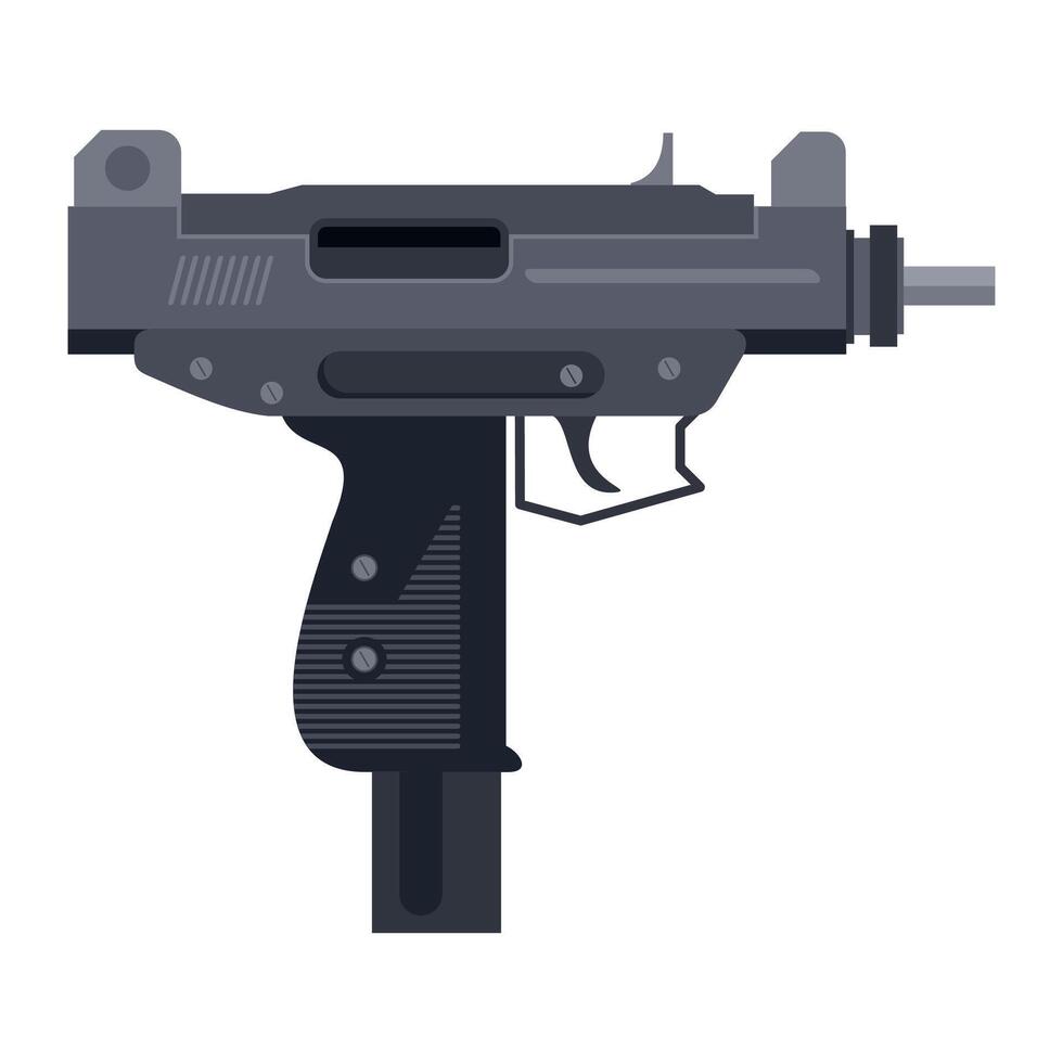 machine gun icon on white background vector