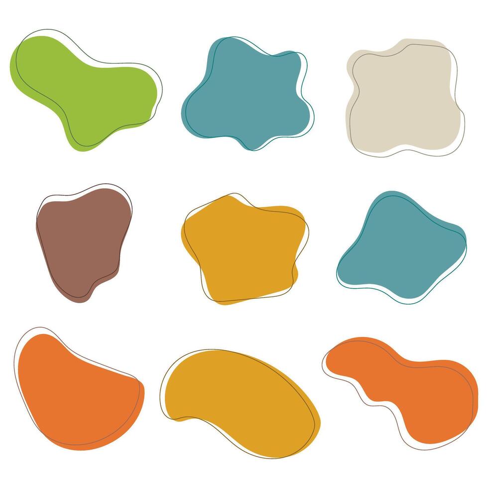 Abstract Organic Shapes vector