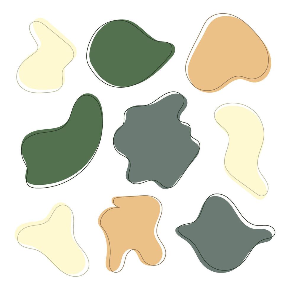 Abstract Organic Shapes. vector
