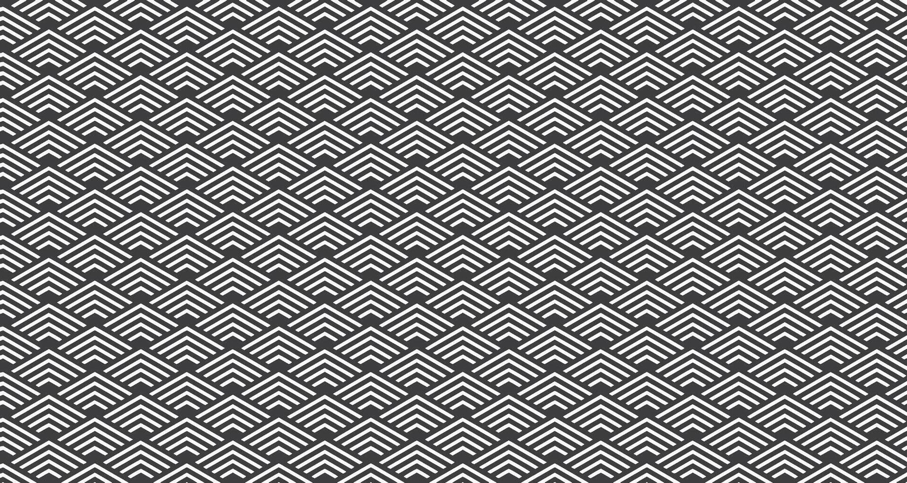 black simple arrow shape woven minimalist tribal pattern vector
