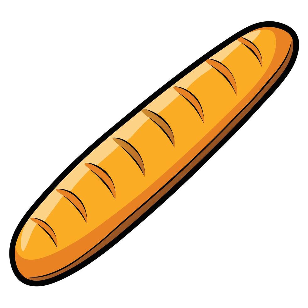 A loaf of bread on a white background vector