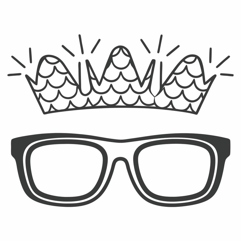 A pair of glasses on white surface with holographic community icons and growth graphs floating above with copy space concept as Overhead shot of eyeglasses resting on a white surf Square Set 2 Square vector