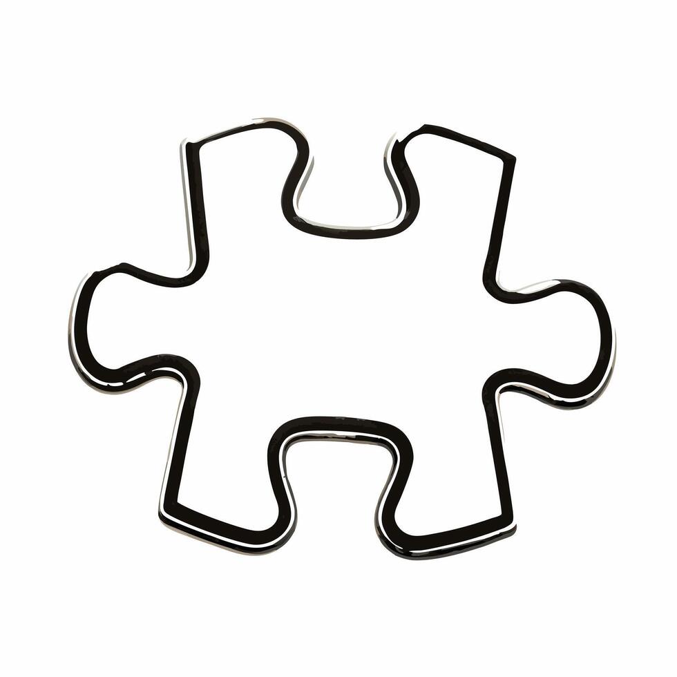 A puzzle piece on white background with holographic financial graphs and handshake icons leaving copy space concept as Straight on shot of a puzzle piece against a pure white back Square Set 2 Square vector