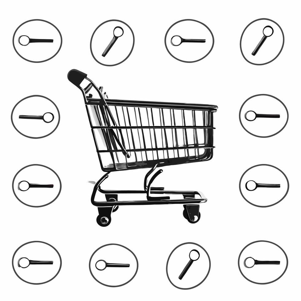 A scale on white background with holographic financial symbols and handshake icons leaving copy space concept as Front view of a weighing scale against a pure white background Su Square Set 2 Square vector