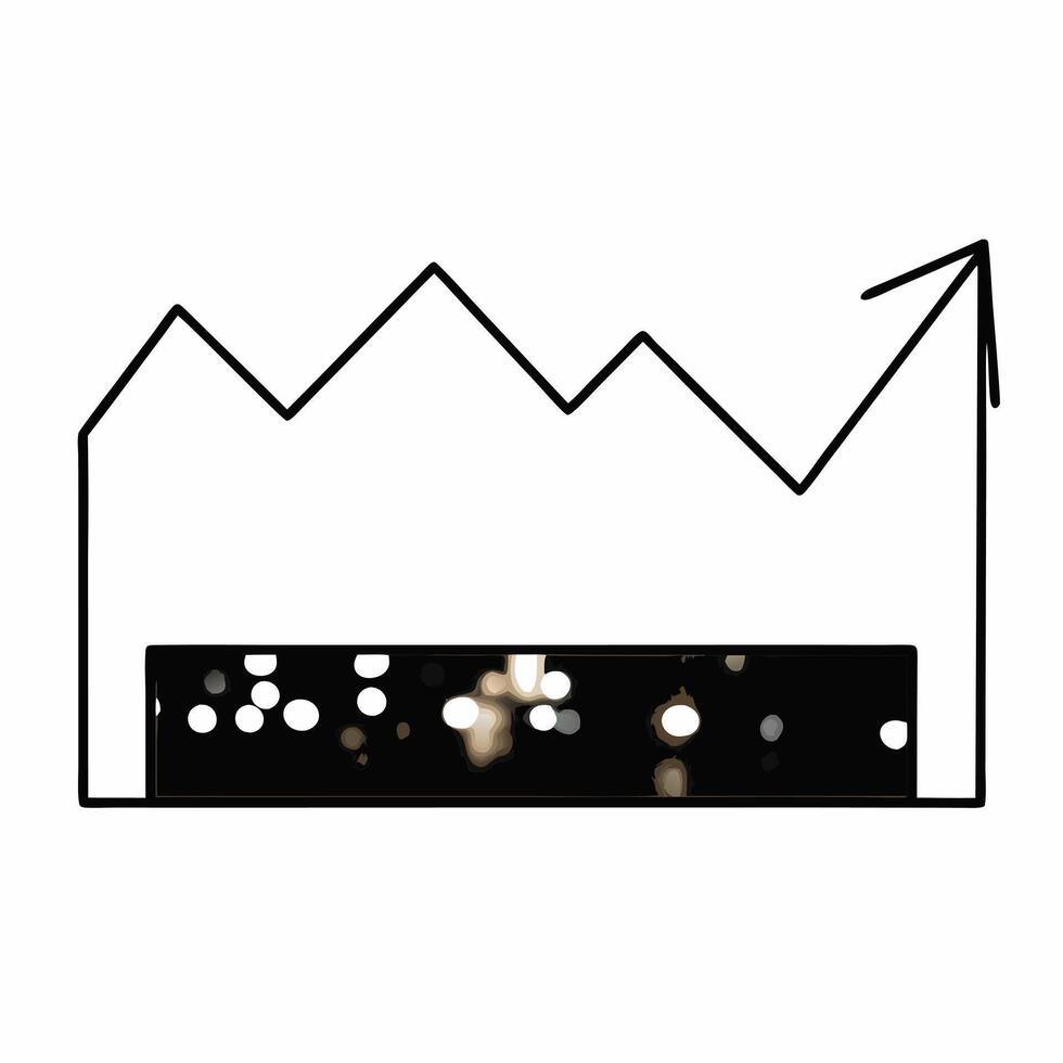 Blurred cityscape with bokeh lights and overlay of financial graphs showing upward growth concept as A blurred image of a city skyline at night with vibrant bokeh lights overlaid w Square Set 3 Square vector