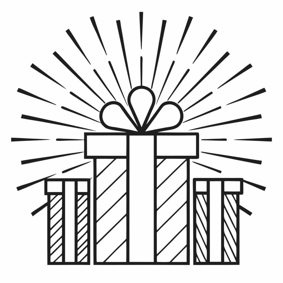 Bokeh abstract gift boxes concept as Glowing gift boxes rendered in a soft abstract style appear against a festive bokeh background The camera pans slowly from bottom to top highl Square Square vector