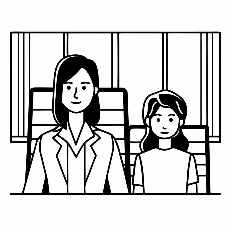 Businesswoman candidly mentoring a junior employee in a modern office concept as A candid shot of a businesswoman offering guidance to a junior employee in a contemporary office se Square Square vector
