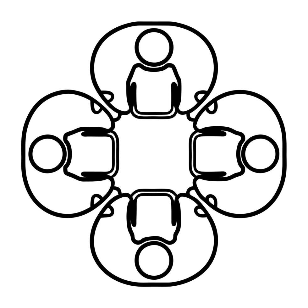 Candid Diversity and Inclusion Meeting concept as A candid image of a diverse group engaged in a discussion about inclusion and environmental initiatives set against a white backgr Square Square vector