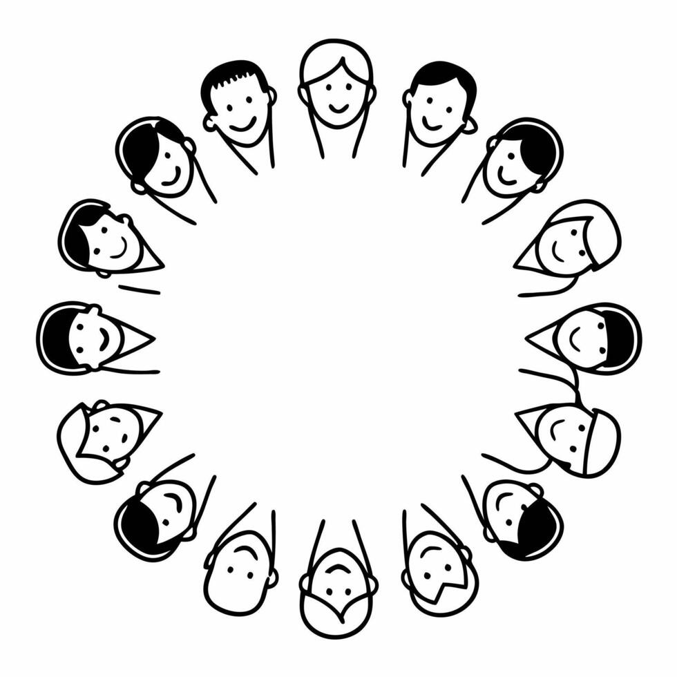 Candid Group Discussion Reaching Consensus concept as A candid shot of a diverse group engaged in a lively discussion reaching consensus on ESG strategies The camera circles the g Square Square vector