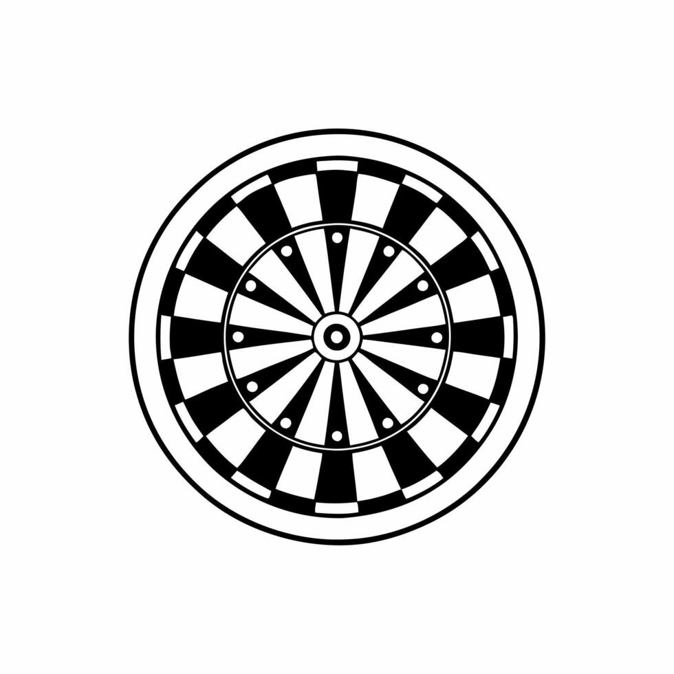 Dartboard with coins as dart points concept as illustration of a dartboard with golden coins embedded as dart points at various score sections isolated on white The dartboa Square Square vector