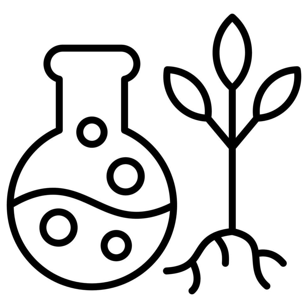 Autotroph process outline icon vector