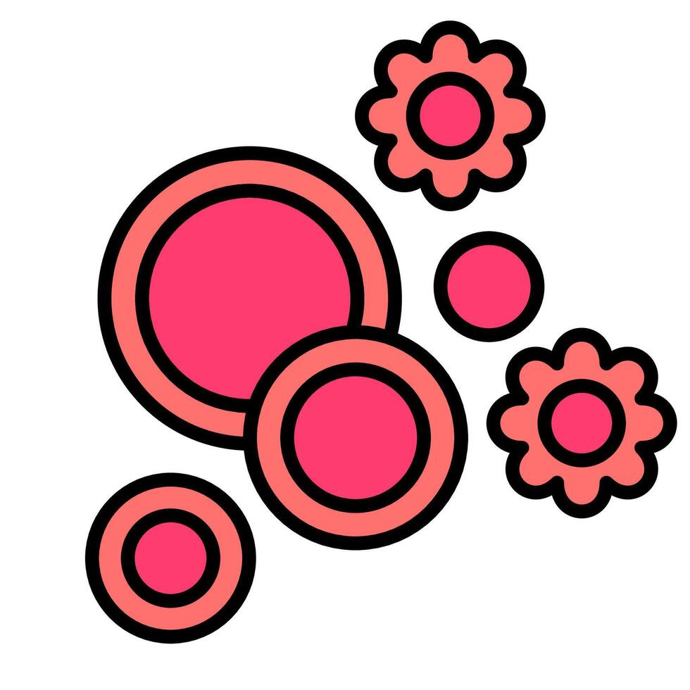 illustration of erythrocytes hypertonic system vector