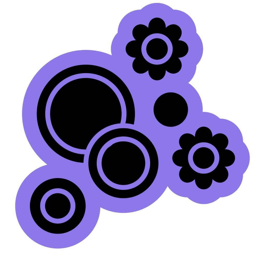 erythrocytes hypertonic system solid colour icon vector