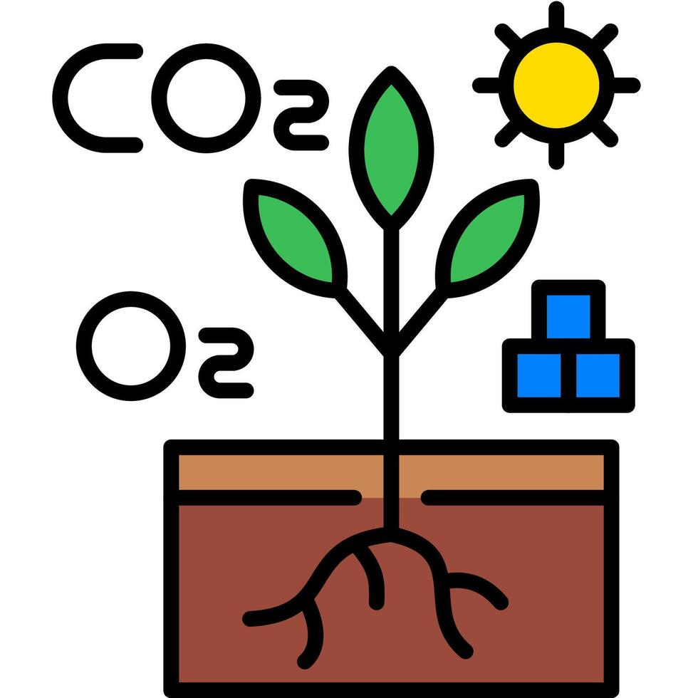 illustration of Autotroph processes vector