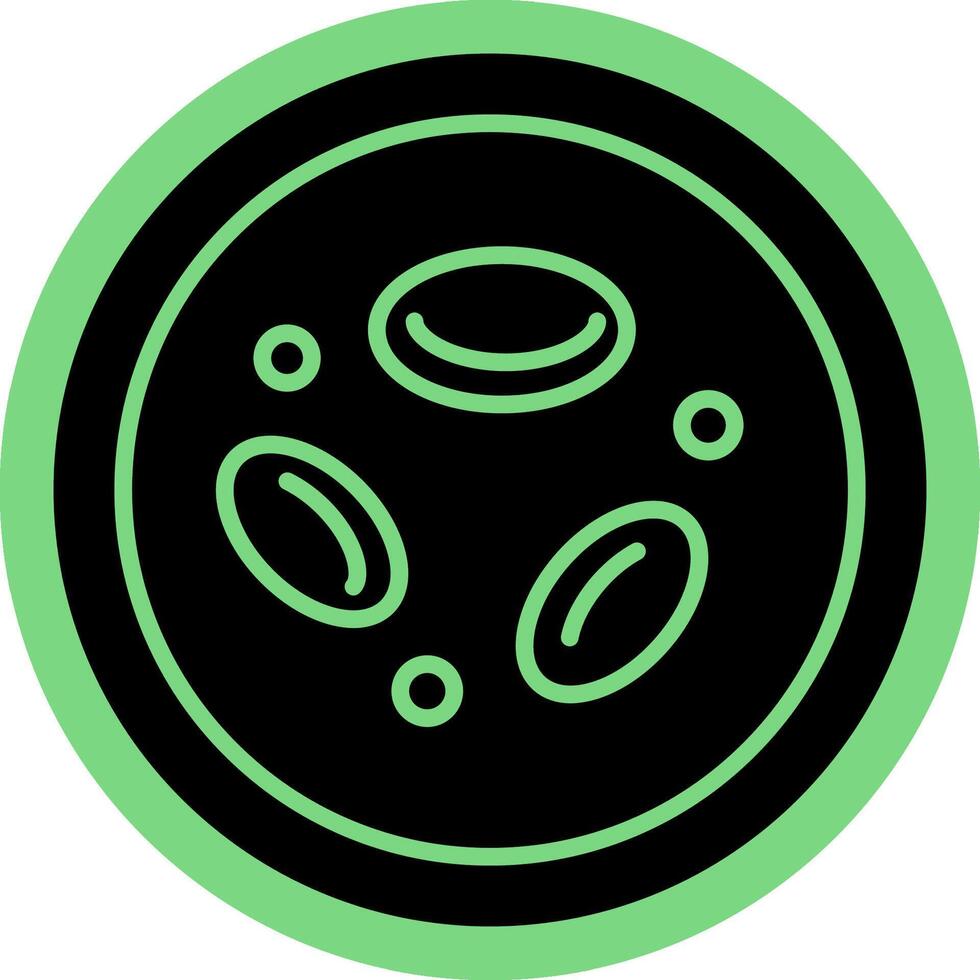 erythrocytes hypertonic plasma solid colour icon vector