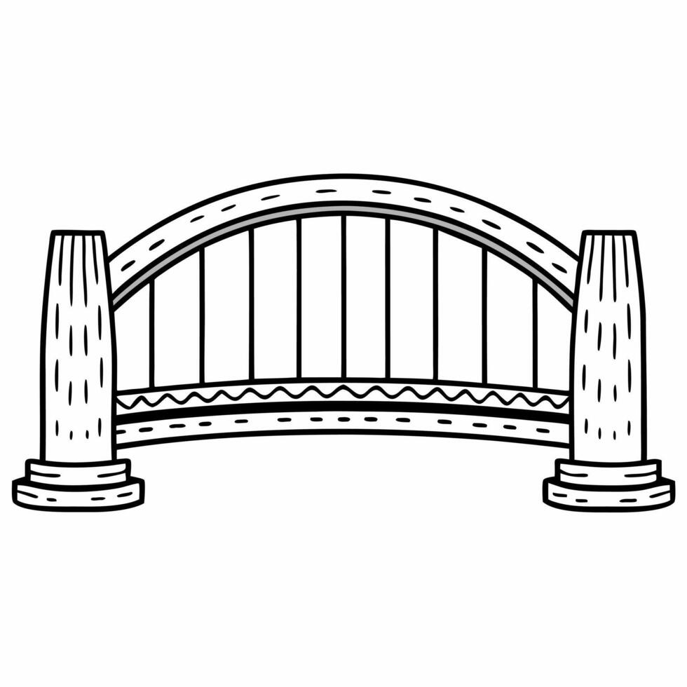 Flat Abstract Bridge Connecting Two Points concept as Soft abstract image of a bridge connecting two sides with bokeh effects The camera moves across the bridge symbolizing negoti Square Square vector