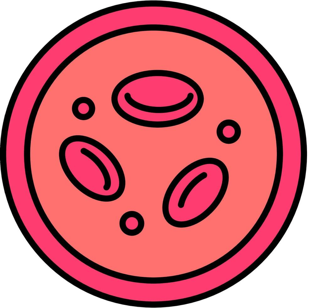 illustration of erythrocytes hypertonic plasma vector