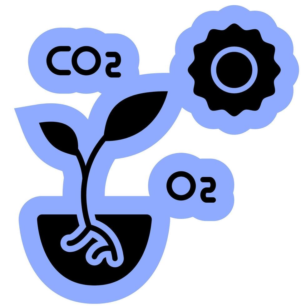 Autotroph growth solid color icon vector