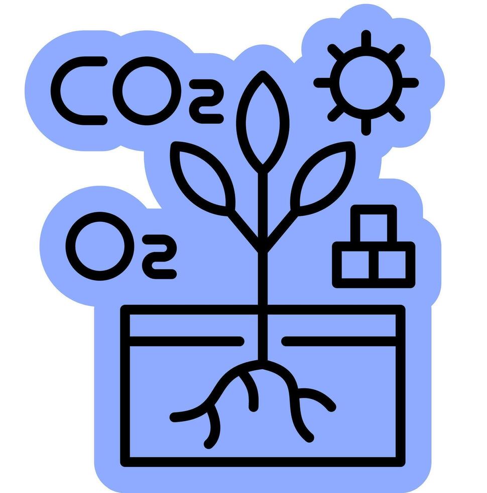 Autotroph processes outline color icon vector