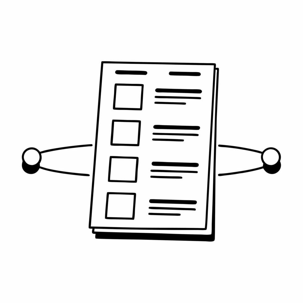 Flat Antigravity ballot with orbiting policy points concept as Wide shot of a ballot paper defying gravity with policy points orbiting around it like planets Camera pans across th Square Square vector