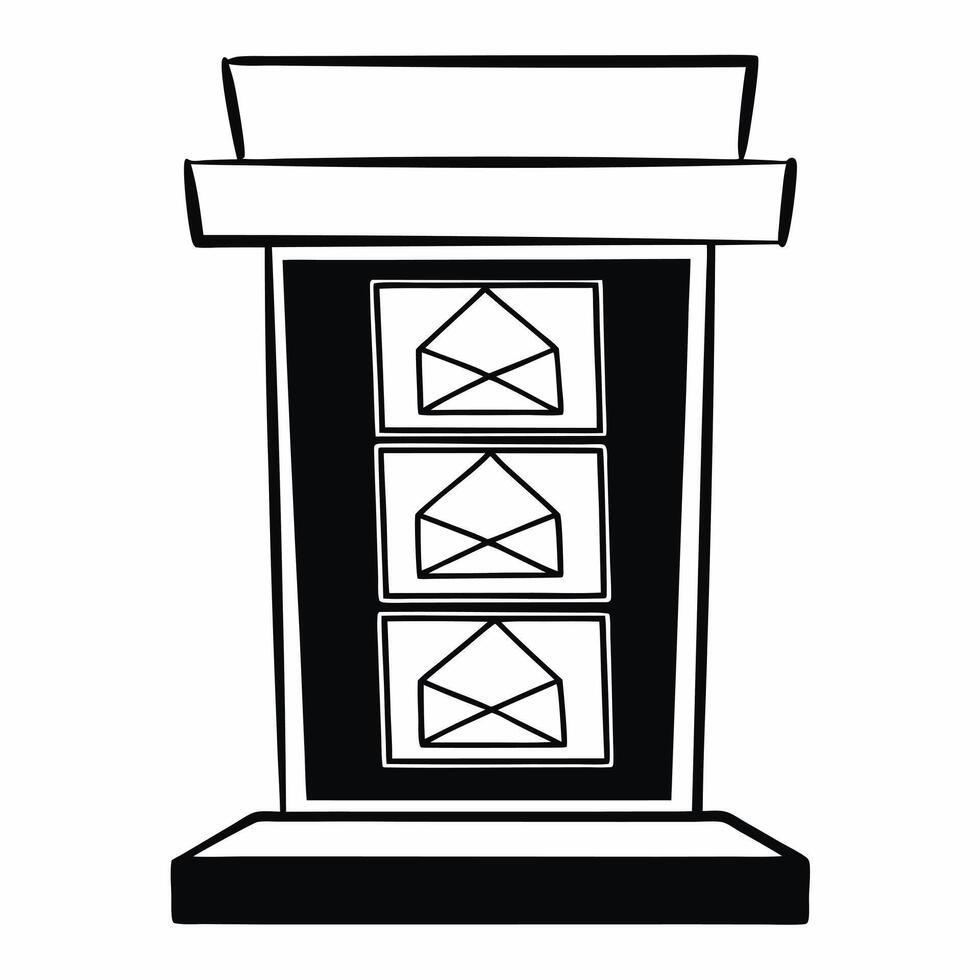 Flat Ballot origami transformation podium concept as Close up of a podium topped with a ballot paper folding into various origami shapes representing different aspects of the elect Square Square vector