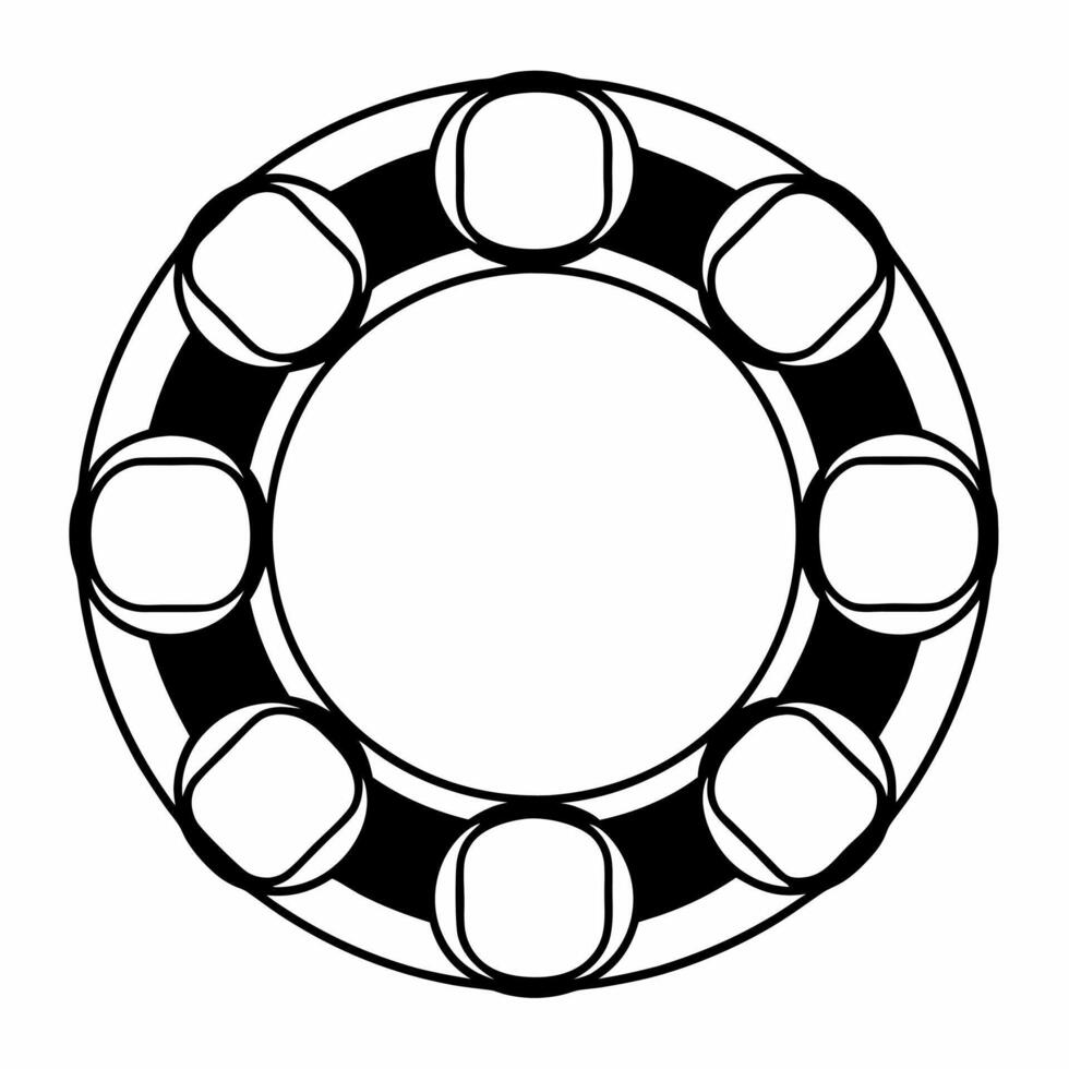 Flat Bokeh lights forming circular economy diagram concept as Close up of bokeh lights swirling to form a circular economy diagram Camera pulls back to show business people moving Square Square vector