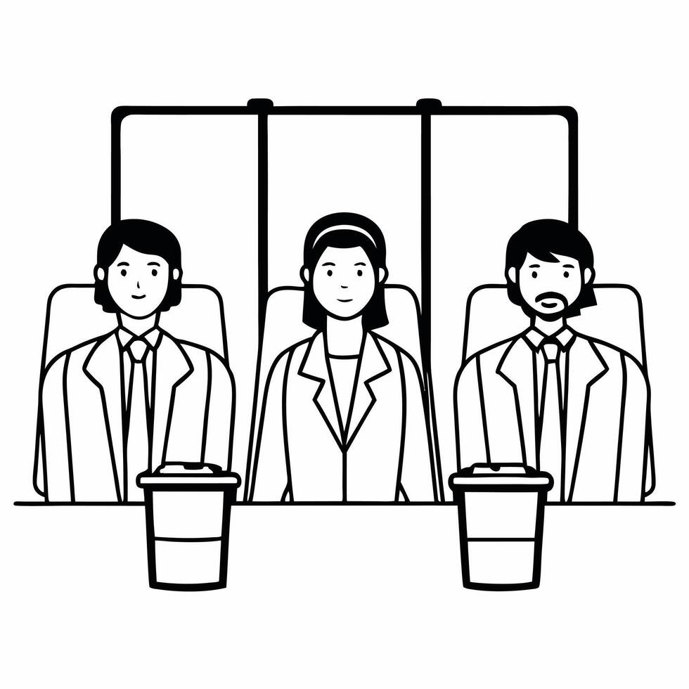 Flat Candid Coffee Break Discussion concept as A candid shot of colleagues having an impromptu discussion about ESG initiatives during a coffee break with a white background The c Square Square vector