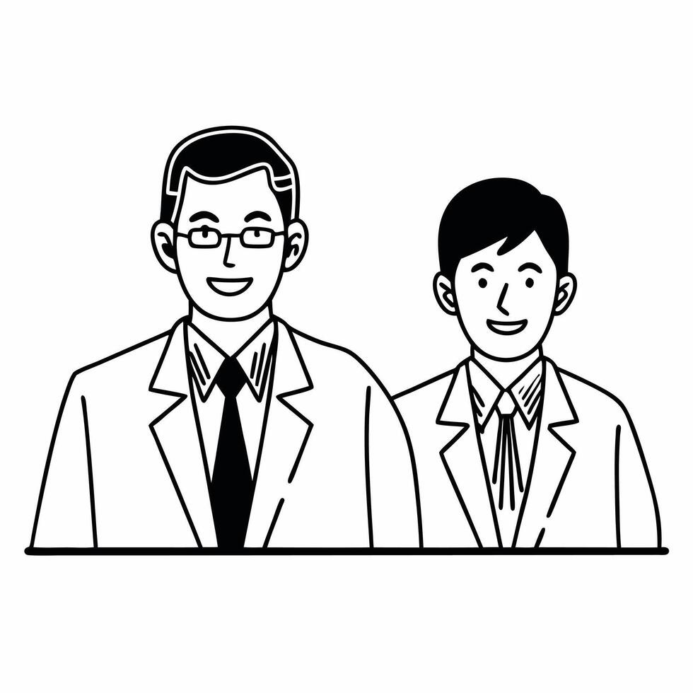 Flat Candid Mentorship Session Promoting Growth concept as A candid image of a senior executive mentoring a younger employee on ESG initiatives fostering growth and community The Square Square vector